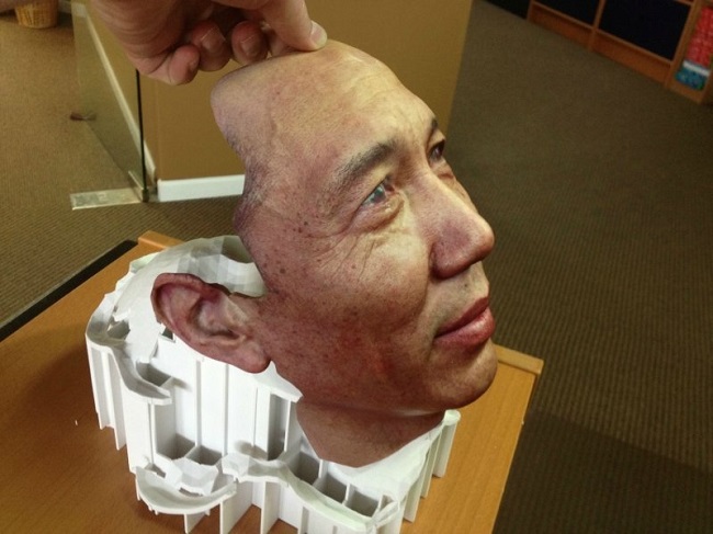 3D yazıcı ile üretilmiş insan yüzü