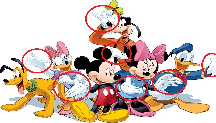 Disney Karakterleri Neden Beyaz Eldiven Giyer