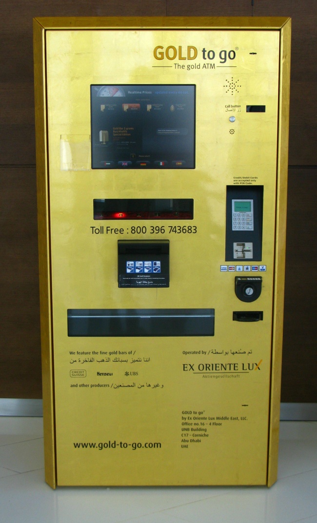 Dubai'de altın otomatı
